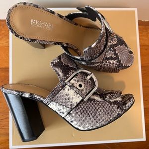 Michael Kors Mule Leather Heels BRAND NEW
